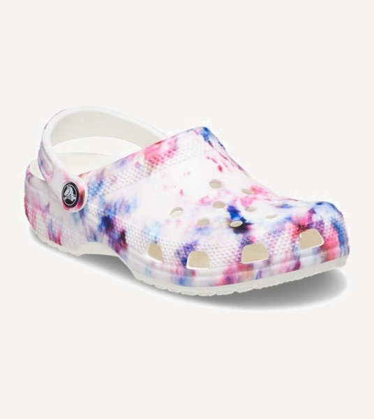 Сабо Classic Tie Dye Graphic  (EU 39-40 M7W9 СМ 24.6; garnet/multi)